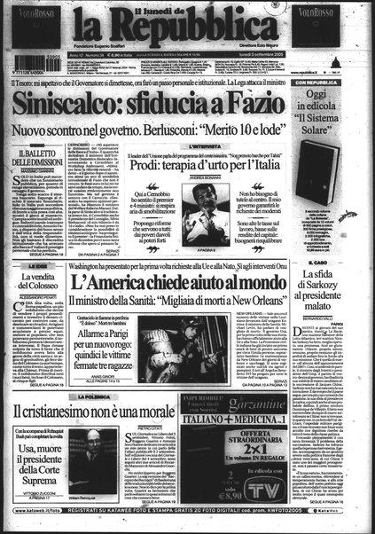 Il lunedì de La repubblica